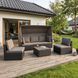 Комплект садовой мебели MEBEL ELITE CALIENTE Черный/коричневый