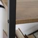 Стеллаж MEBEL ELITE VIOR Орех / Черный