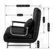 Крісло розкладне MEBEL ELITE DARK тканина Чорний