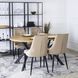 Стілець оксамитовий MEBEL ELITE CORK Velvet, Бежевий