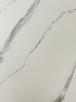 Стол раскладной DETROIT CERAMIC Intarsio 160(200)x90 Белый Эффект Мрамора фотография