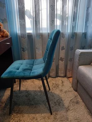 Стілець MILA Velvet Signal Бірюзовий фотографія