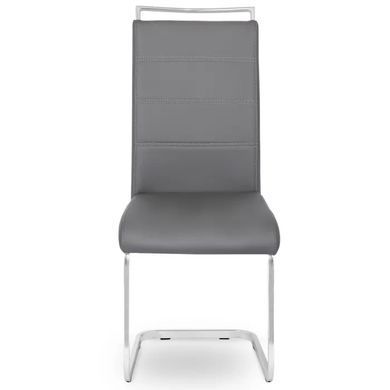 Стілець MEBEL ELITE LOCA, екошкіра Сірий фотографія