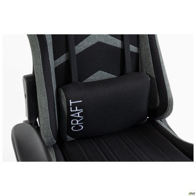 Комп'ютерне крісло VR Racer Textile Craft AMF Чорний/сірий фотографія