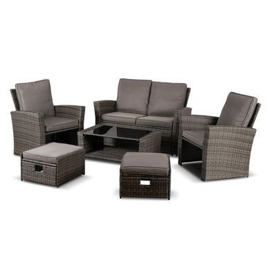 Комплект садових меблів MEBEL ELITE DELGADO Сірий