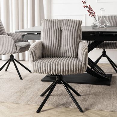 Стілець поворотний MEBEL ELITE JUNE Сірий фотографія