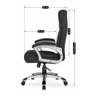 Стілець офісний поворотний MEBEL ELITE BARNI 2 тканина Чорний фотографія