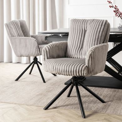 Стілець поворотний MEBEL ELITE JUNE Сірий фотографія