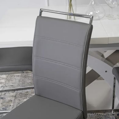 Стілець MEBEL ELITE LOCA, екошкіра Сірий фотографія