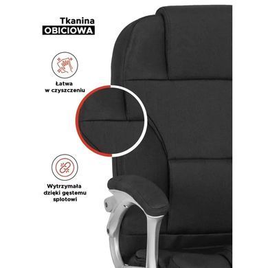 Стілець офісний поворотний MEBEL ELITE BARNI 2 тканина Чорний фотографія