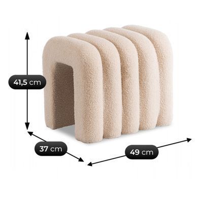 Пуф MEBEL ELITE PIKSEL Беж фотография