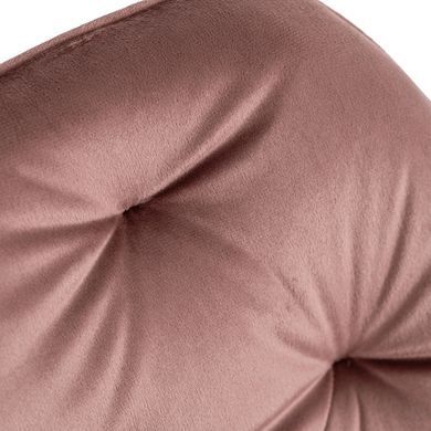 Стілець офісний поворотний оксамитовий MEBEL ELITE KONOR Velvet Рожевий/золото фотографія