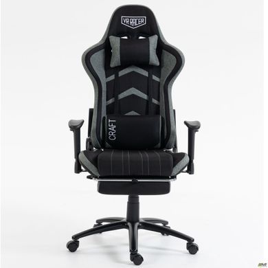 Комп'ютерне крісло VR Racer Textile Craft AMF Чорний/сірий фотографія