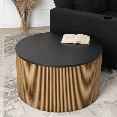 Журнальний столик MIRACLE MAX MEBEL ELITE 80x80 Чорний фотографія