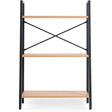 Стелаж MEBEL ELITE VIOR Золотий дуб / Чорний фотографія