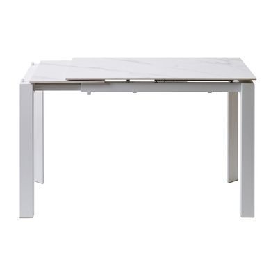 Стіл Обідній BRIGHT WHITE MARBLE Concepto 102/142x70 Кераміка Білий Мармур фотографія