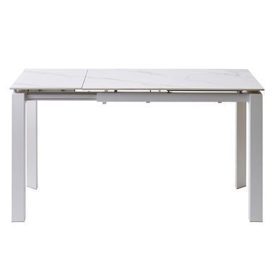 Стіл Обідній BRIGHT WHITE MARBLE Concepto 102/142x70 Кераміка Білий Мармур фотографія