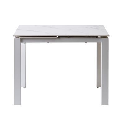Стіл Обідній BRIGHT WHITE MARBLE Concepto 102/142x70 Кераміка Білий Мармур фотографія