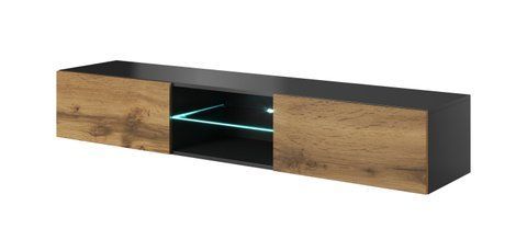 ТВ Тумба LIVO RTV-180W Halmar Антрацит / Дуб Вотан фотография