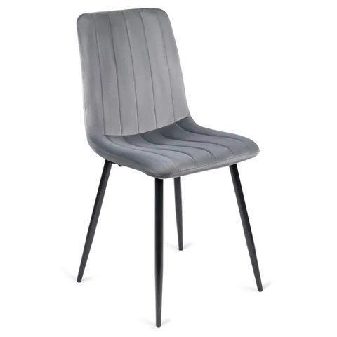 Стул бархатный MEBEL ELITE IBIS Velvet, Серый фотография