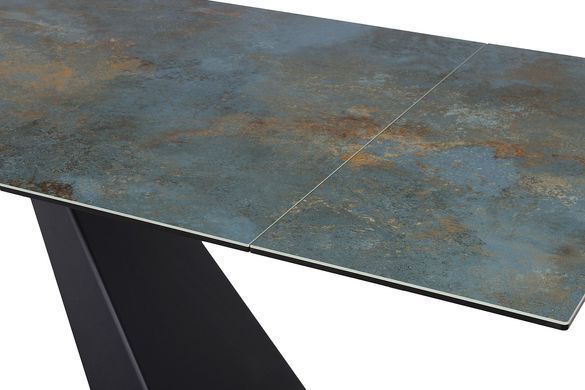 Cтіл Розкладний SALVADORE CERAMIC 160(240)X90 Signal Бірюза / Чорний Мат фотографія