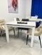 Стіл Обідній BRIGHT WHITE MARBLE Concepto 102/142x70 Кераміка Білий Мармур