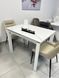 Стіл Обідній BRIGHT WHITE MARBLE Concepto 102/142x70 Кераміка Білий Мармур