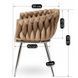 Стілець оксамитовий MEBEL ELITE SORELLA Velvet Бежевий / хром