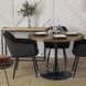 Стол круглый MEBEL ELITE LINO 100 см Орех / черный