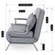 Кресло двухместное раскладное MEBEL ELITE BART 2 Серый