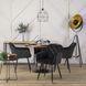 Стол круглый MEBEL ELITE LINO 100 см Орех / черный