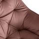 Стілець офісний поворотний оксамитовий MEBEL ELITE KONOR Velvet Рожевий/золото