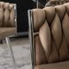 Стілець оксамитовий MEBEL ELITE SORELLA Velvet Бежевий / хром