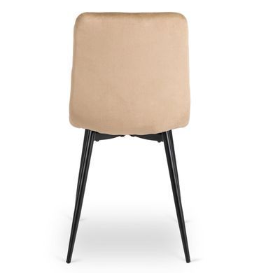 Стілець оксамитовий MEBEL ELITE FORIS Velvet Бежевий фотографія
