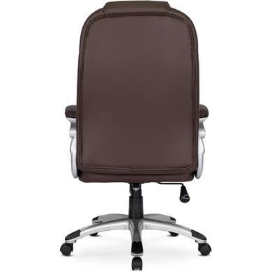 Стул офисный поворотный MEBEL ELITE BARNI экокожа Коричневый фотография