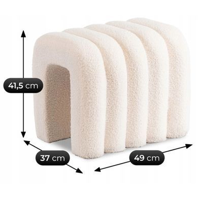 Пуф MEBEL ELITE PIKSEL Крем фотография