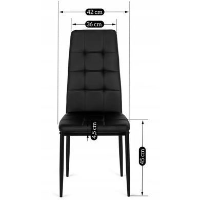 Стілець MEBEL ELITE TEX 2, екошкіра: чорний фотографія