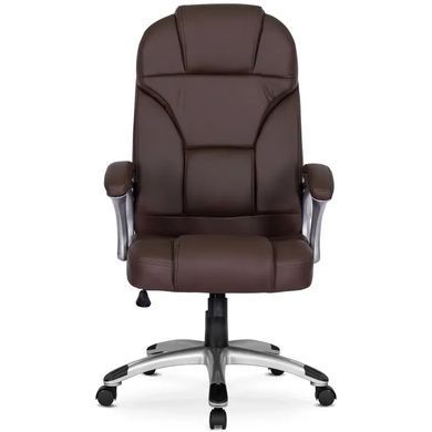 Стул офисный поворотный MEBEL ELITE BARNI экокожа Коричневый фотография
