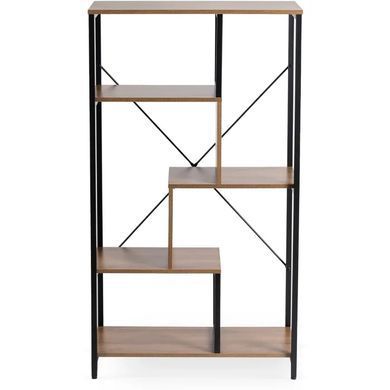 Стеллаж MEBEL ELITE TIM орех / черный фотография
