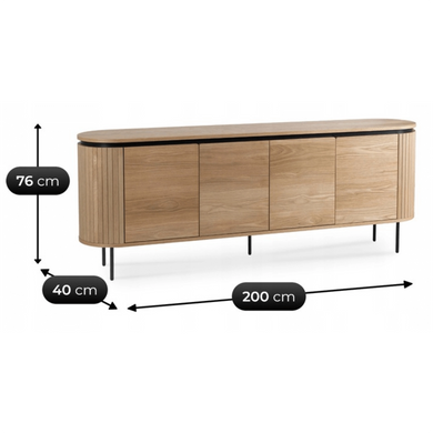 Комод MEBEL ELITE BECK 200 Дуб фотографія