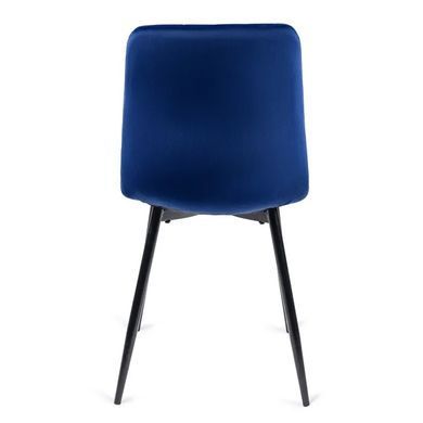 Стілець оксамитовий MEBEL ELITE IBIS Velvet, Темно-синій фотографія