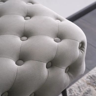 Лава оксамитова MEBEL ELITE VERA 2 Velvet Сірий фотографія
