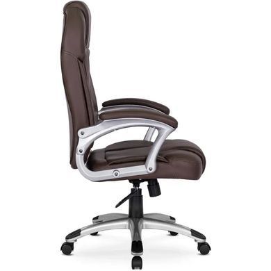 Стул офисный поворотный MEBEL ELITE BARNI экокожа Коричневый фотография