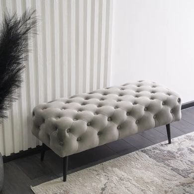 Лава оксамитова MEBEL ELITE VERA 2 Velvet Сірий фотографія