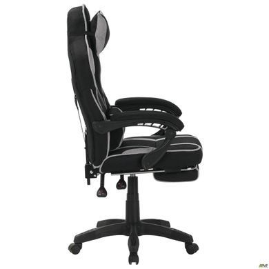 Комп'ютерне крісло VR Racer Textile Webster AMF чорний/сірий фотографія