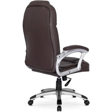 Стул офисный поворотный MEBEL ELITE BARNI экокожа Коричневый фотография