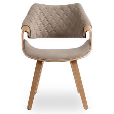 Стул бархатный MEBEL ELITE LUISE Velvet Беж фотография