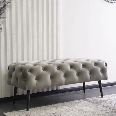 Лава оксамитова MEBEL ELITE VERA 2 Velvet Сірий фотографія