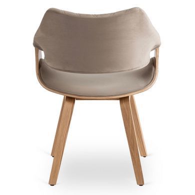 Стул бархатный MEBEL ELITE LUISE Velvet Беж фотография
