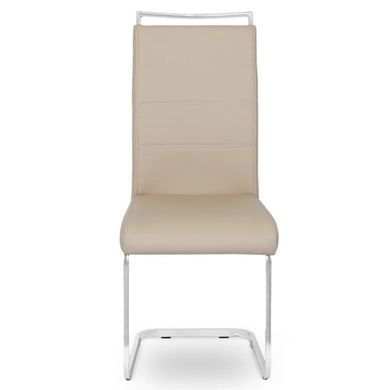 Стул MEBEL ELITE LOCA, экокожа Бежевый фотография